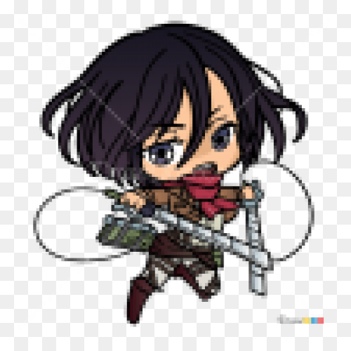 How To Draw Mikasa Chibi - Mikasa