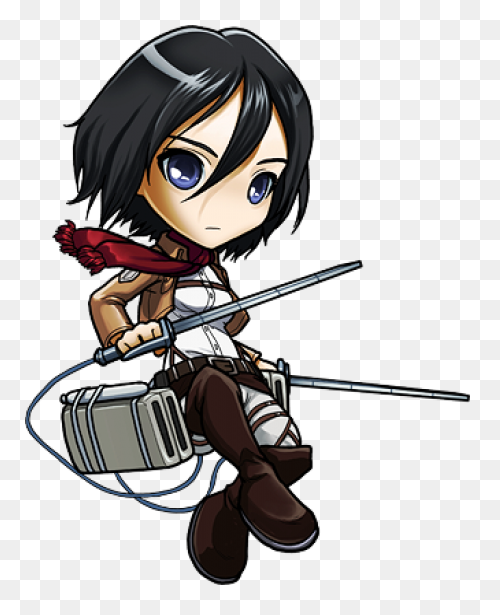 How To Draw Mikasa Chibi, Attack On