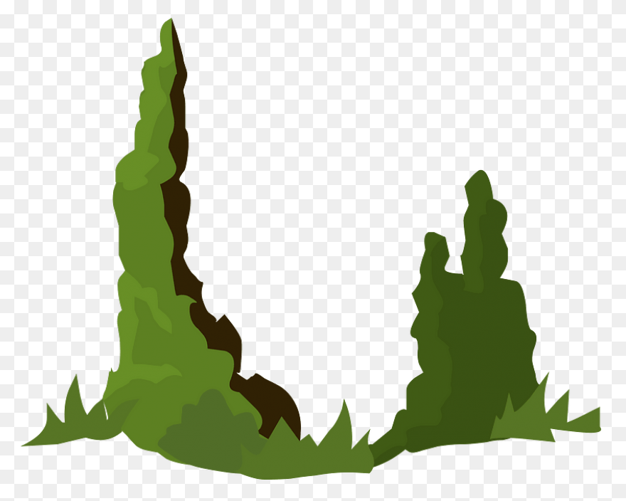 Brown Ground Heights Moss Clipart. 