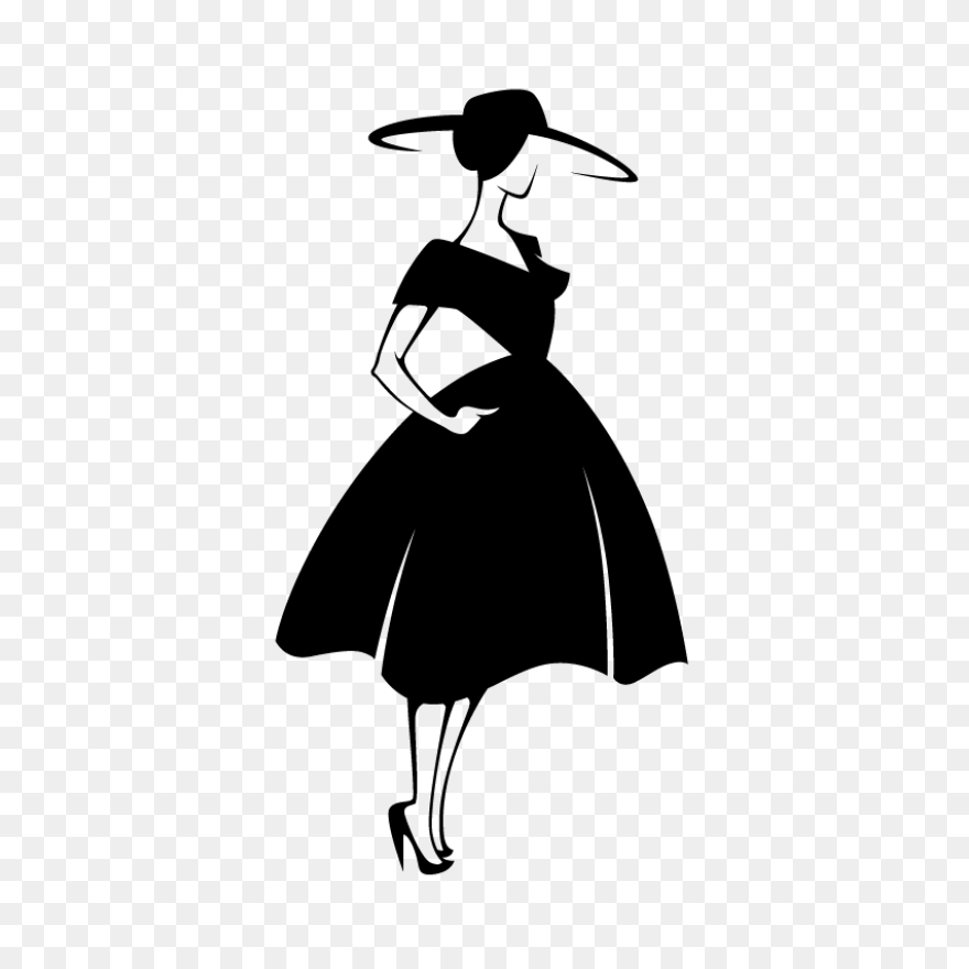 Fashion Model Silhouette Fashion Illustration - Model