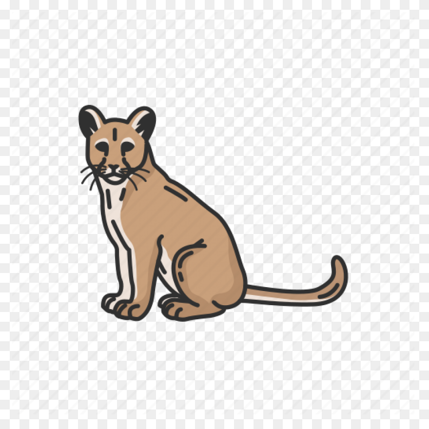 Mountain Lion Silhouette - Free Vec