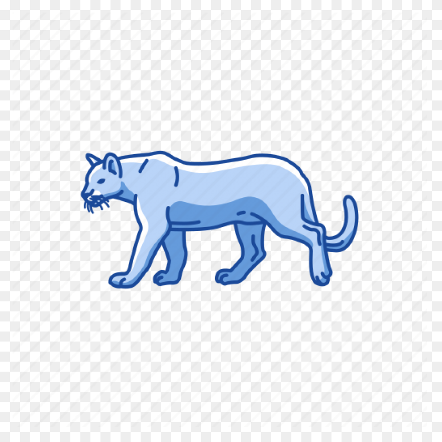 Mountain Lion Silhouette - Free Vec