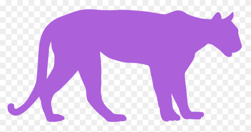 Mountain Lion Silhouette Free Vector - Mountain Lion