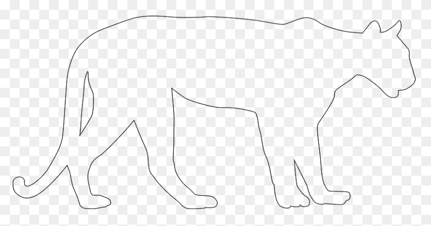 Mountain Lion Silhouette - Free Vec
