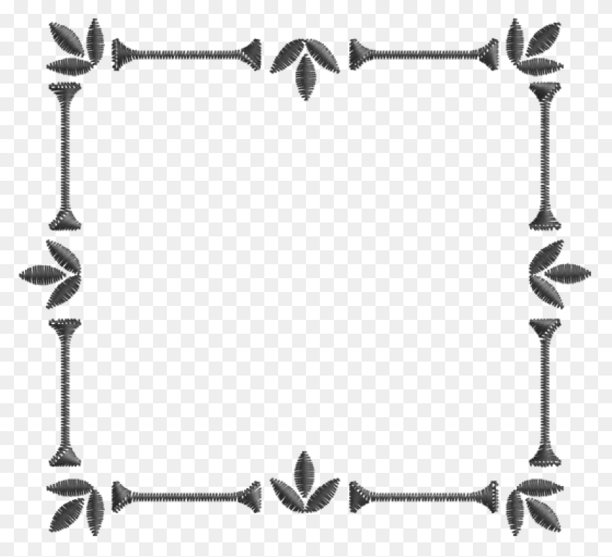 Moldura Florzinhas - Embroidery Cli