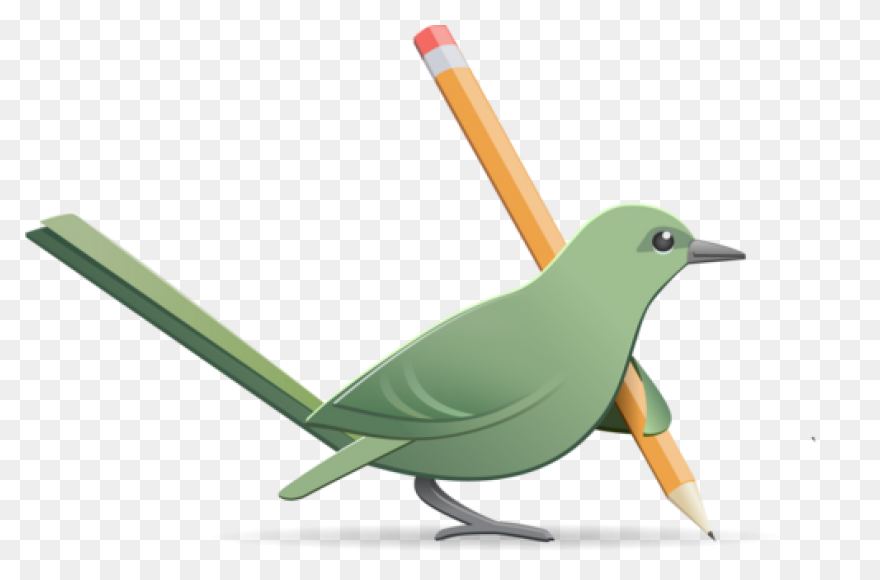 Silhouette Of A Mockingbird Clipart