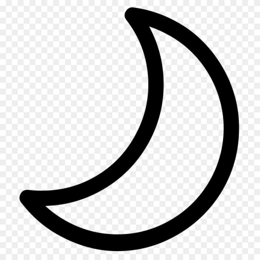 Moon Icon, Moon Outline, Moon Logo