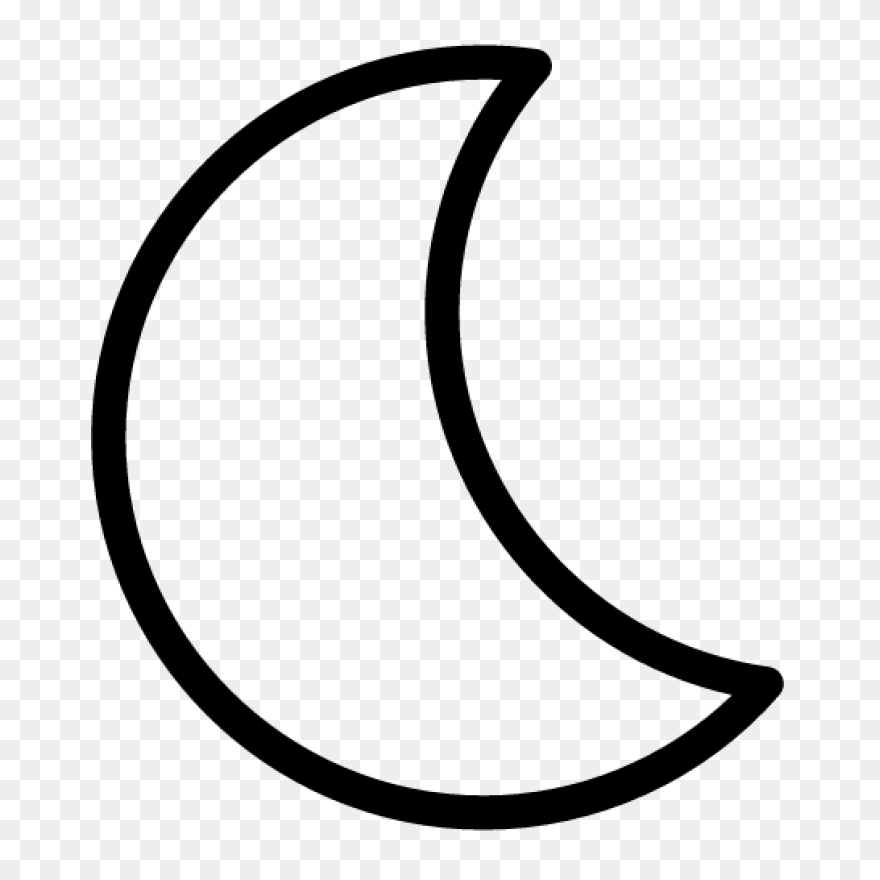 Moon Icon, Moon Outline, Moon Logo