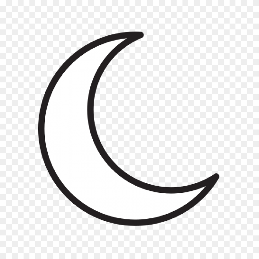 Moon Icon, Moon Outline, Moon Logo