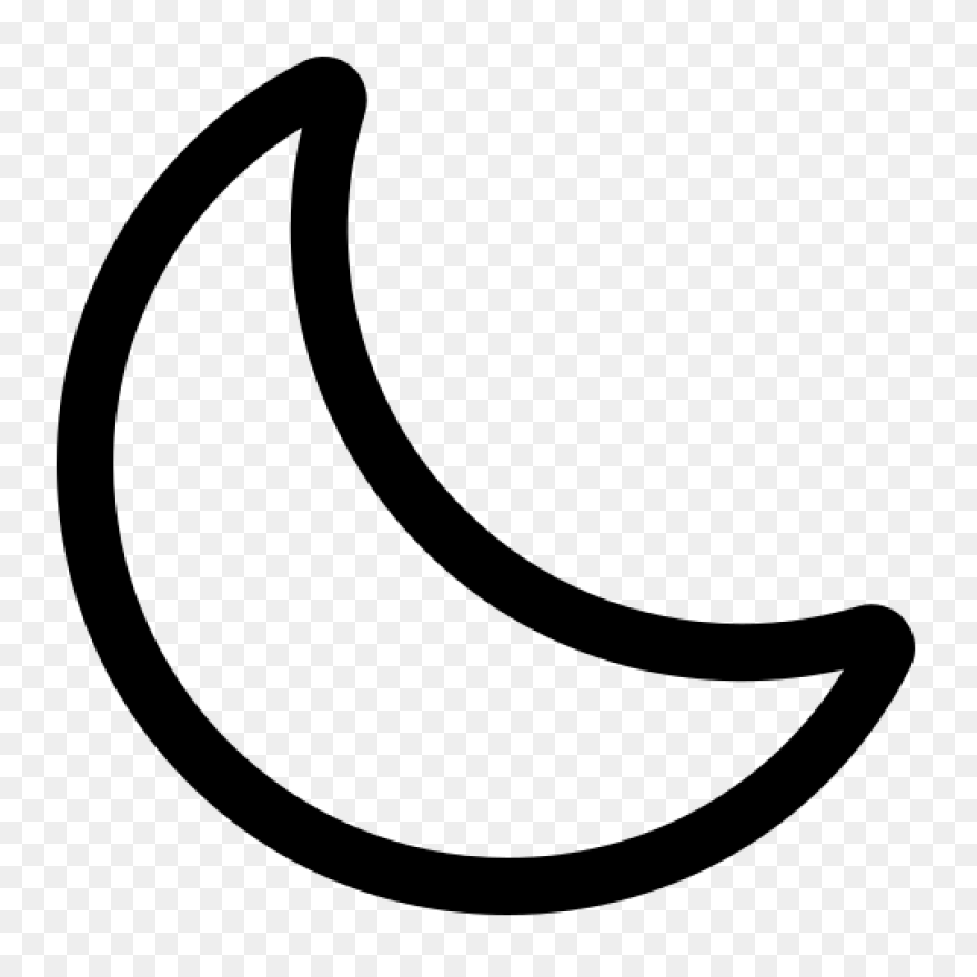Moon Icon, Moon Outline, Moon Logo