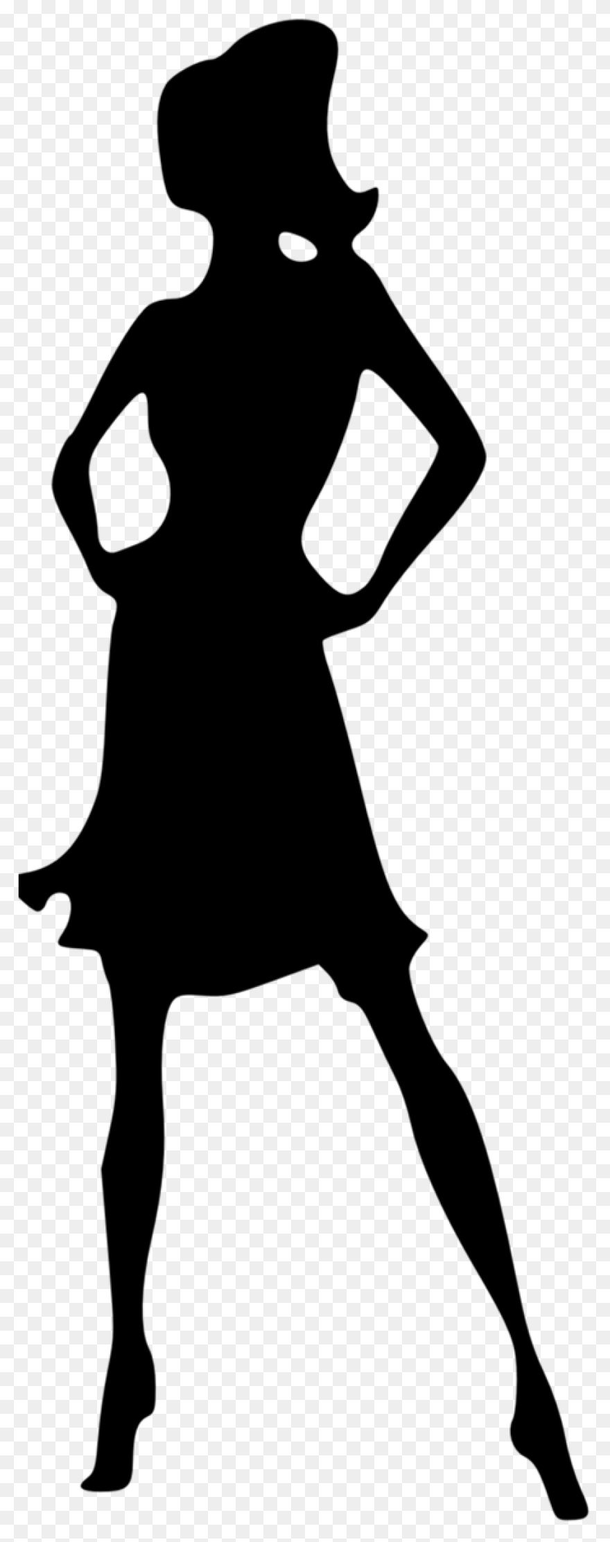 Silhouette Female Models - Free Vec