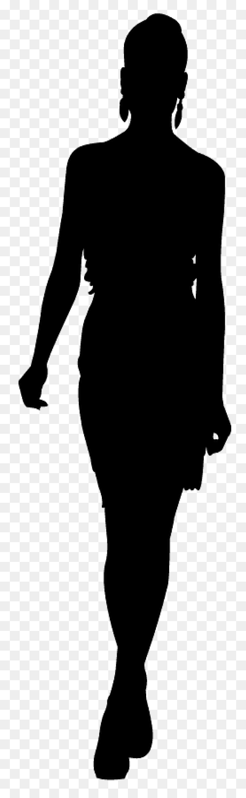 Silhouette Female Models - Free Vec