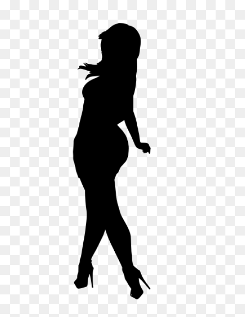 Silhouette Female Models - Free Vec