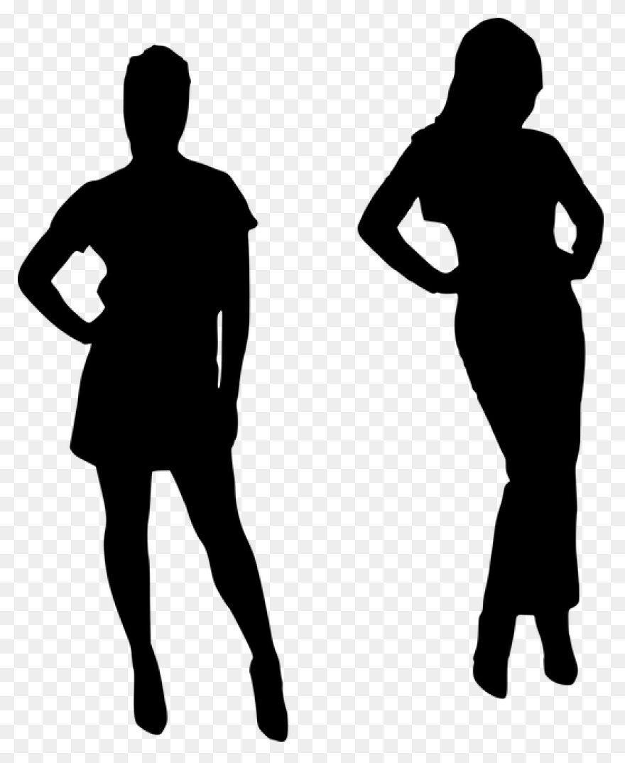 Silhouette Female Models Free Vector - Model Silhouette