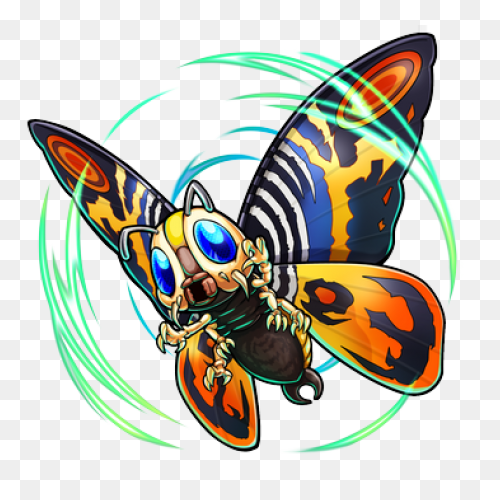 Picture - Mothra Clip Art - Png Dow