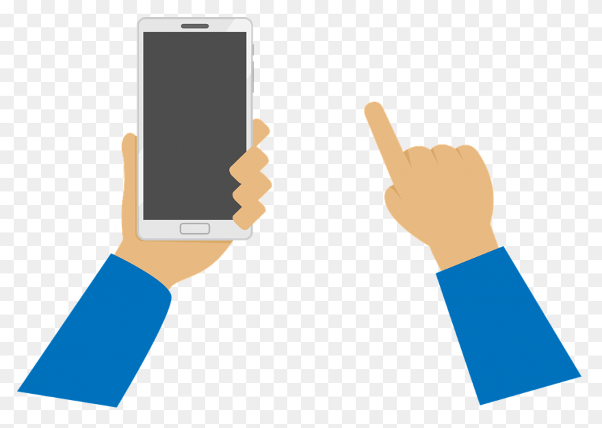 Hand With Phone Mobile Phone - Clip