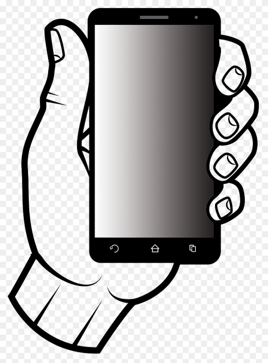 Hand With Phone Mobile Phone - Clip