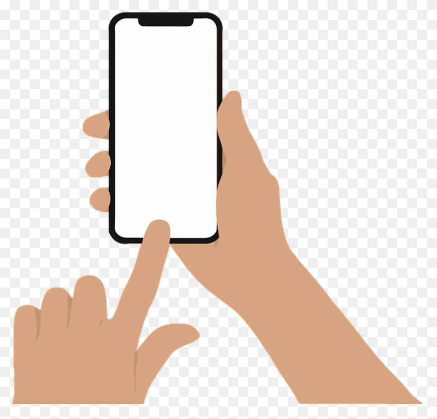 Hand With Phone Mobile Phone - Clip