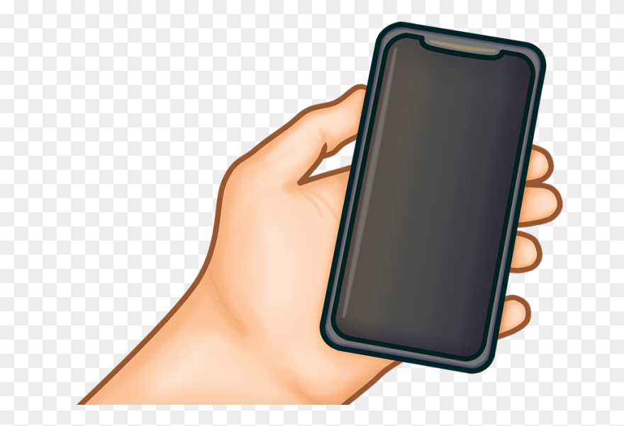 Hand With Phone Mobile Phone - Clip