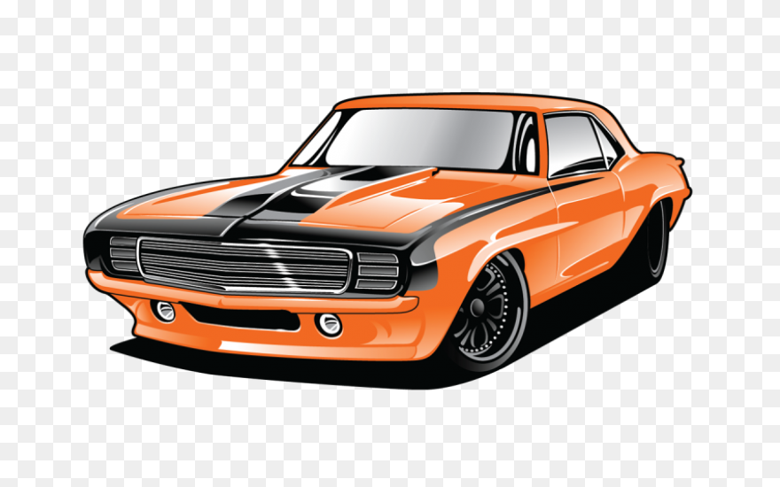 American Muscle Cars Clipart - Musc