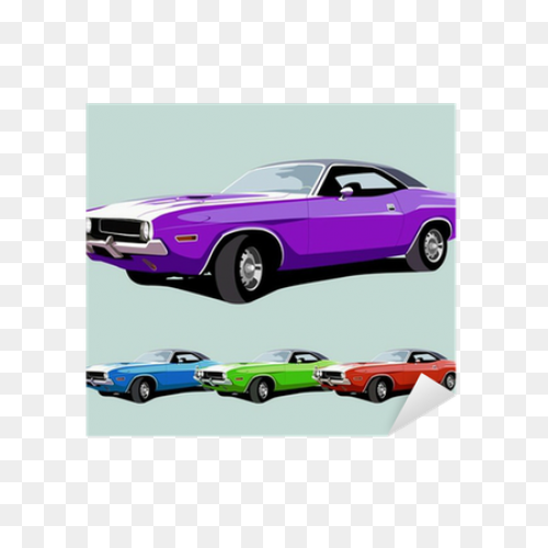 American Muscle Cars Clipart - Musc