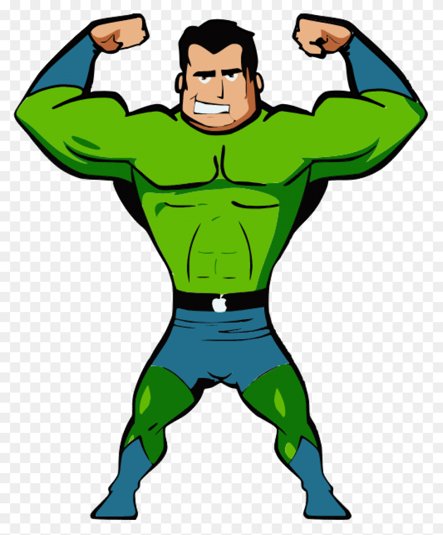 Vector Clip Art Of Muscle Man Doing