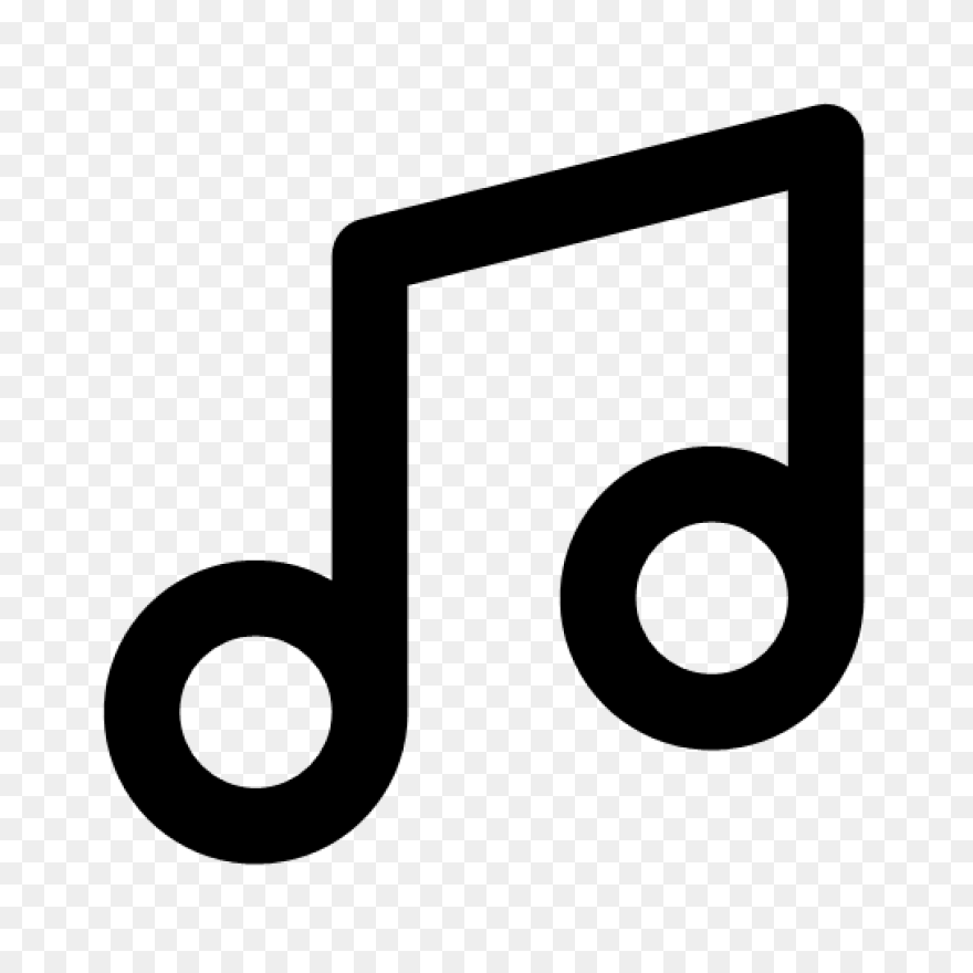 White Music 2 Icon - Free White Mus