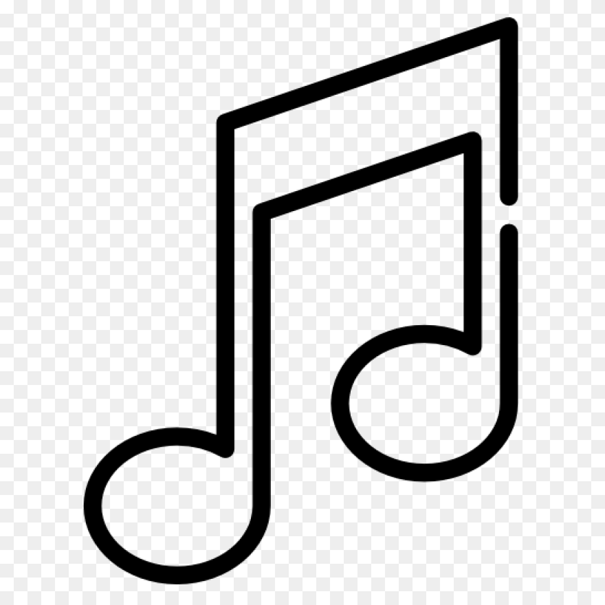 White Music 2 Icon - Free White Mus