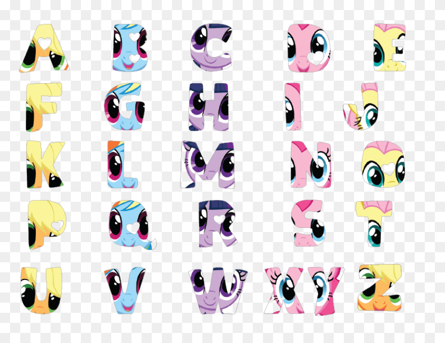My Little Pony Clipart Letters - My Little Pony