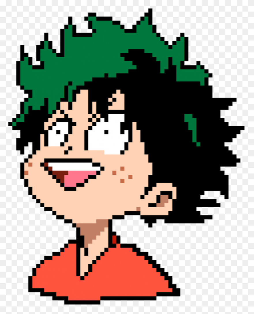 Izuku Midoriya Pixel Art (My - My Hero Academia