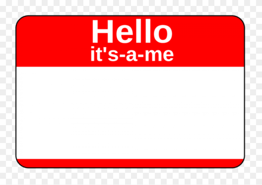 Heart Border Name Tag