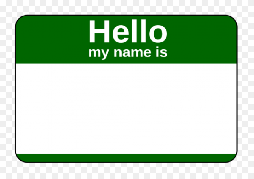 Heart Border Name Tag