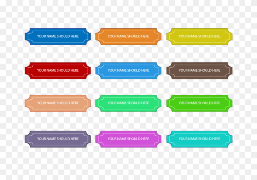 Name Plates & Tags Computer Ico