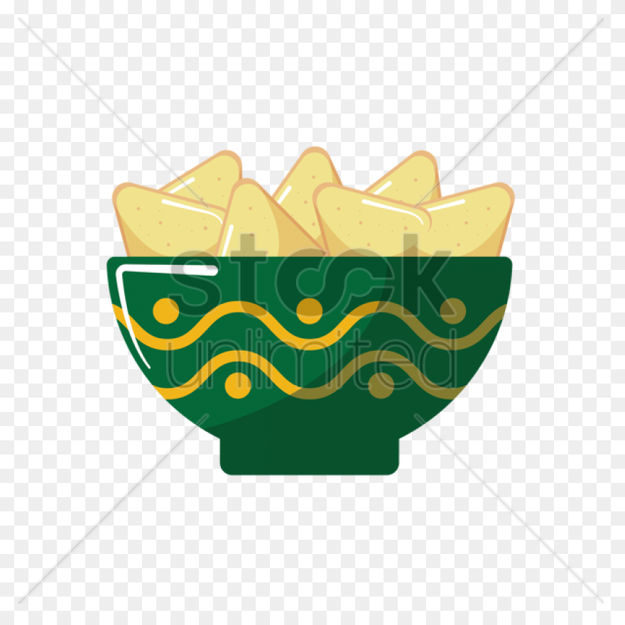 Nachos On A Plate Royalty Free Vect