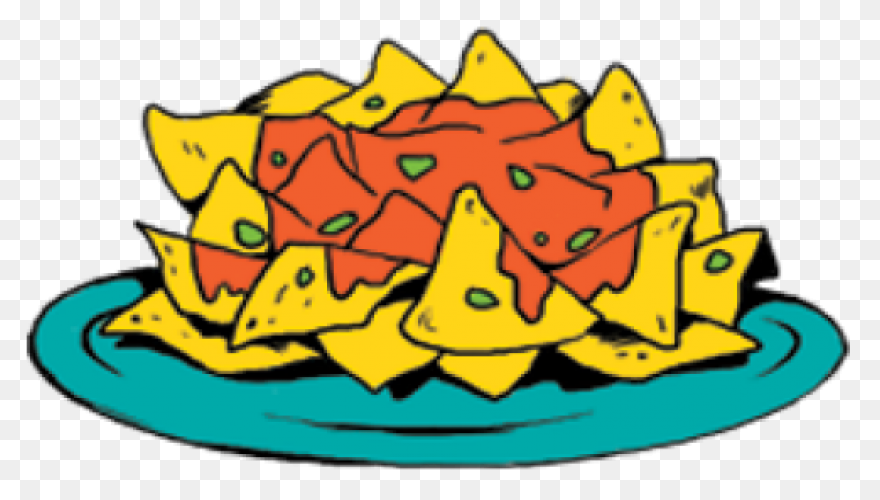 Nachos On A Plate Royalty Free Vect