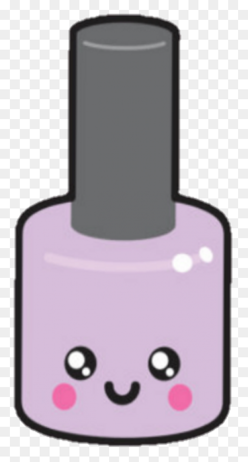 Cute Sticker Nail Polish Clipart - Nail