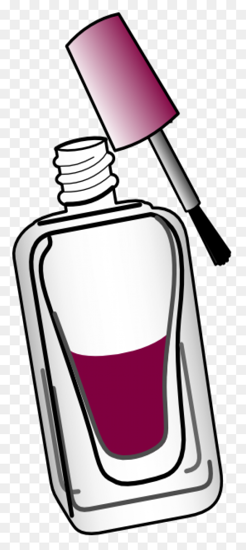 Cute Sticker - Nail Polish Clipart 