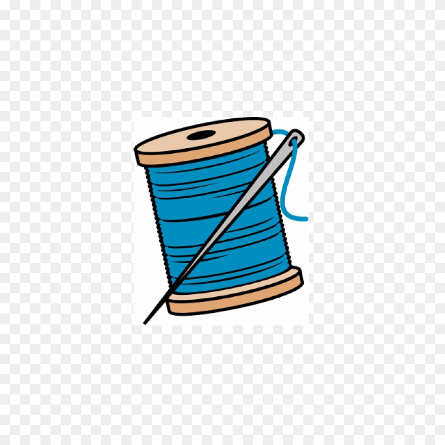 Needle And Thread Icon - Gold Needl
