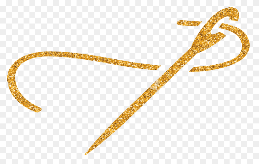 Needle And Thread Icon Gold - Needle And Thread