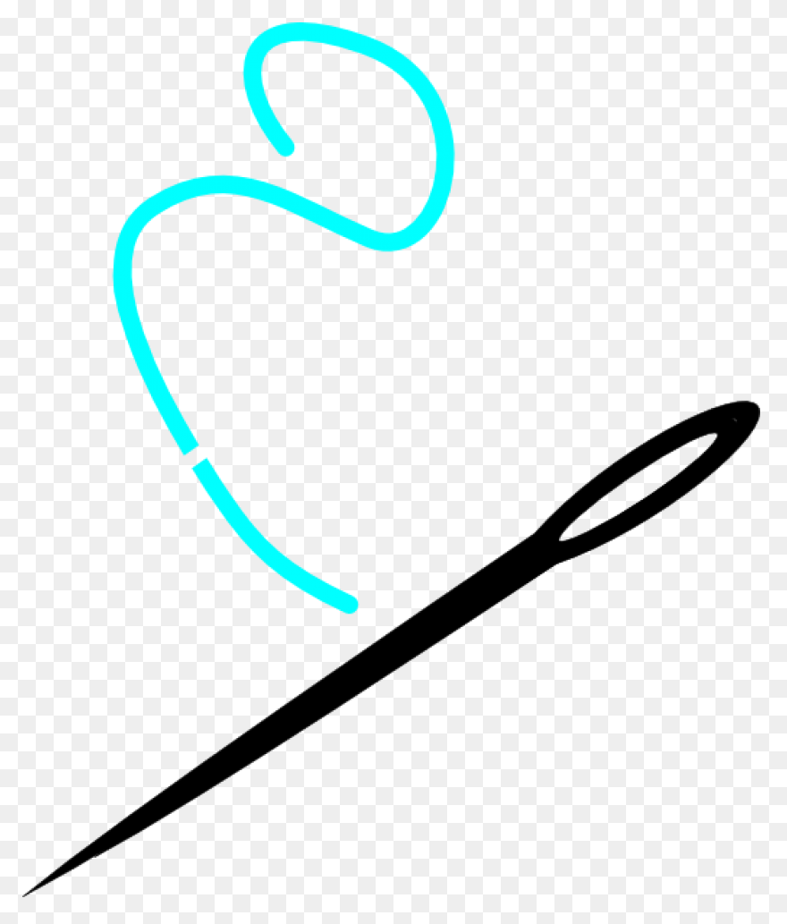 Needle And Thread Icon - Gold Needl
