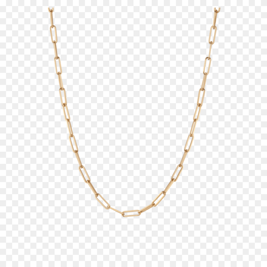 18K Fine Gauge Square Link Chain Ne
