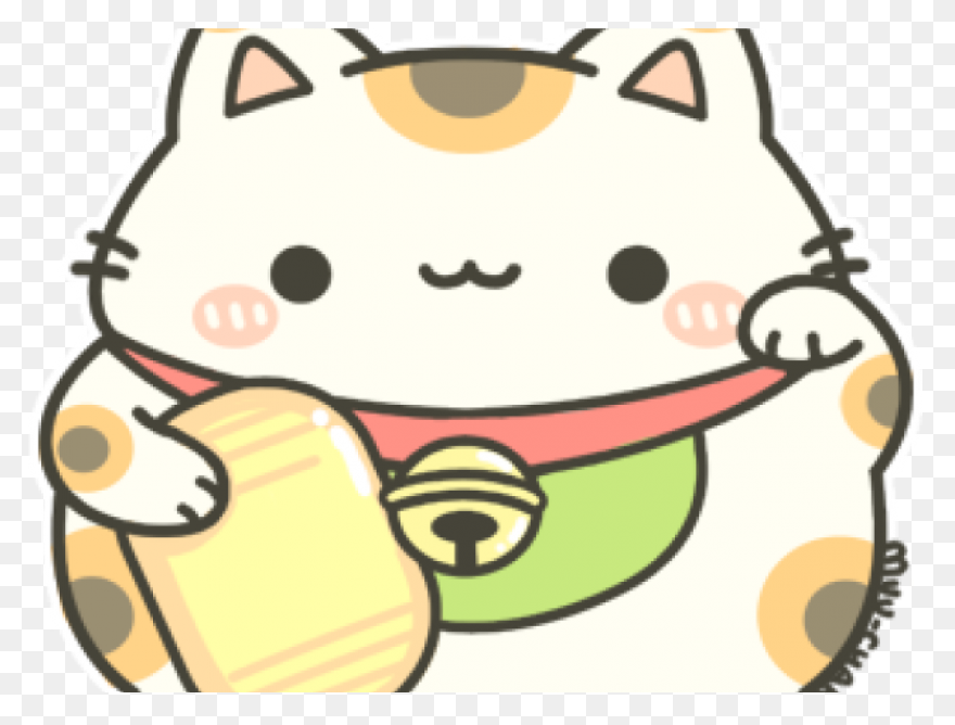 Black Maneki Neko Clipart - Black C