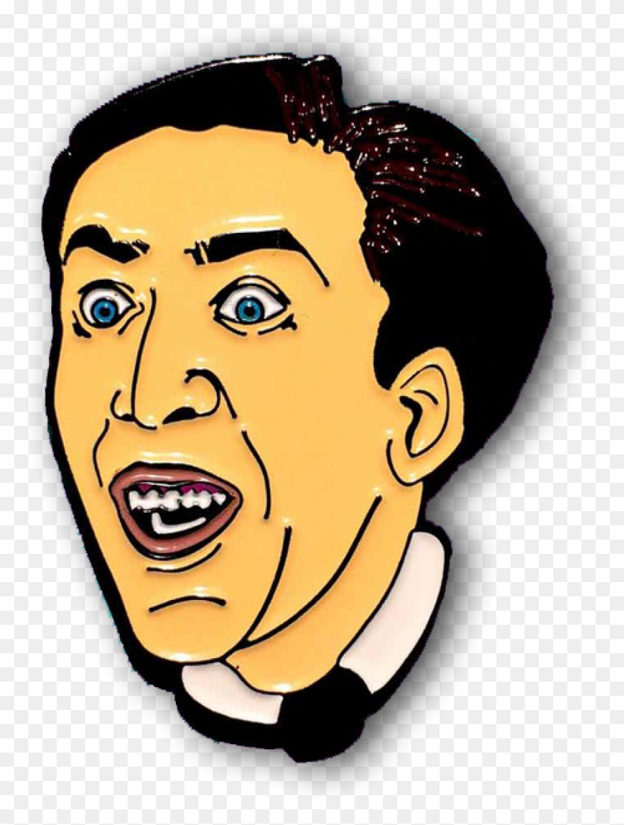 Download Nicolas Cage Cartoon Drawing - Nicolas Cage