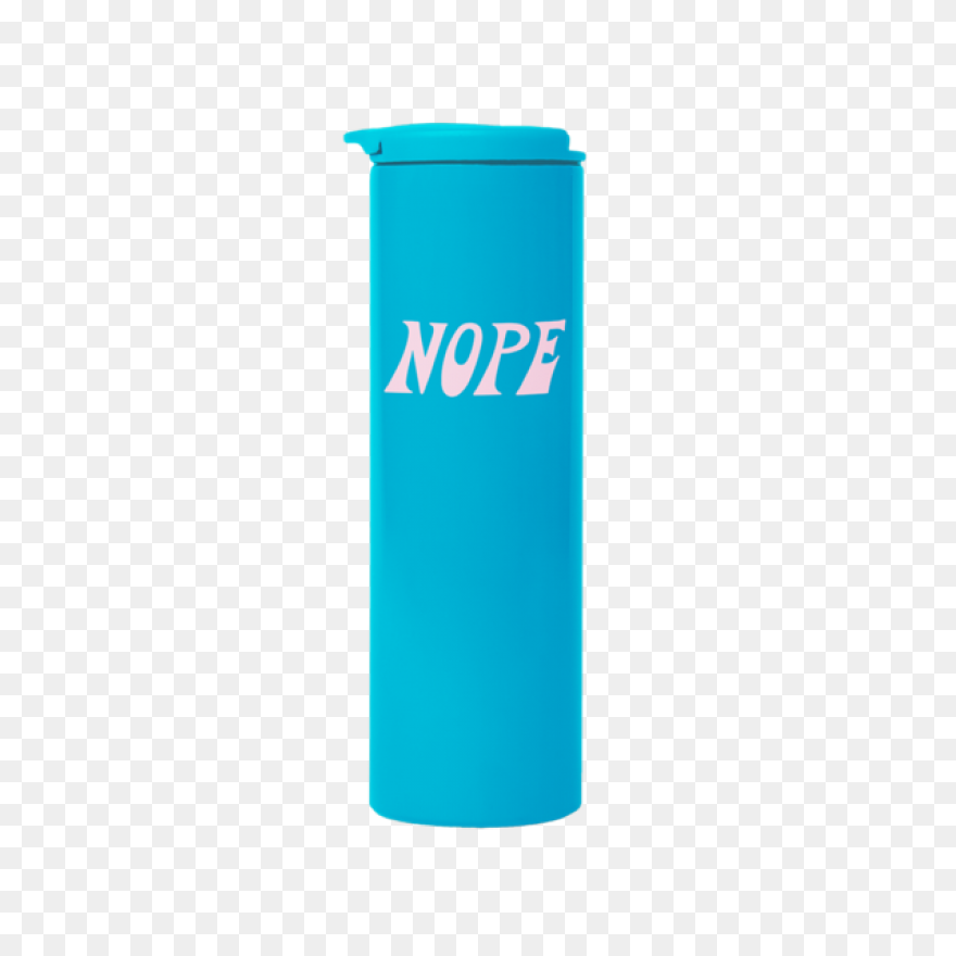 Nope Bright Blue Steel Tumbler - Nope