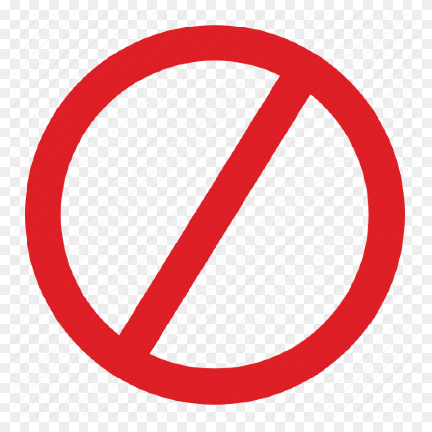 Entry Forbidden No Road Sign - No Sign