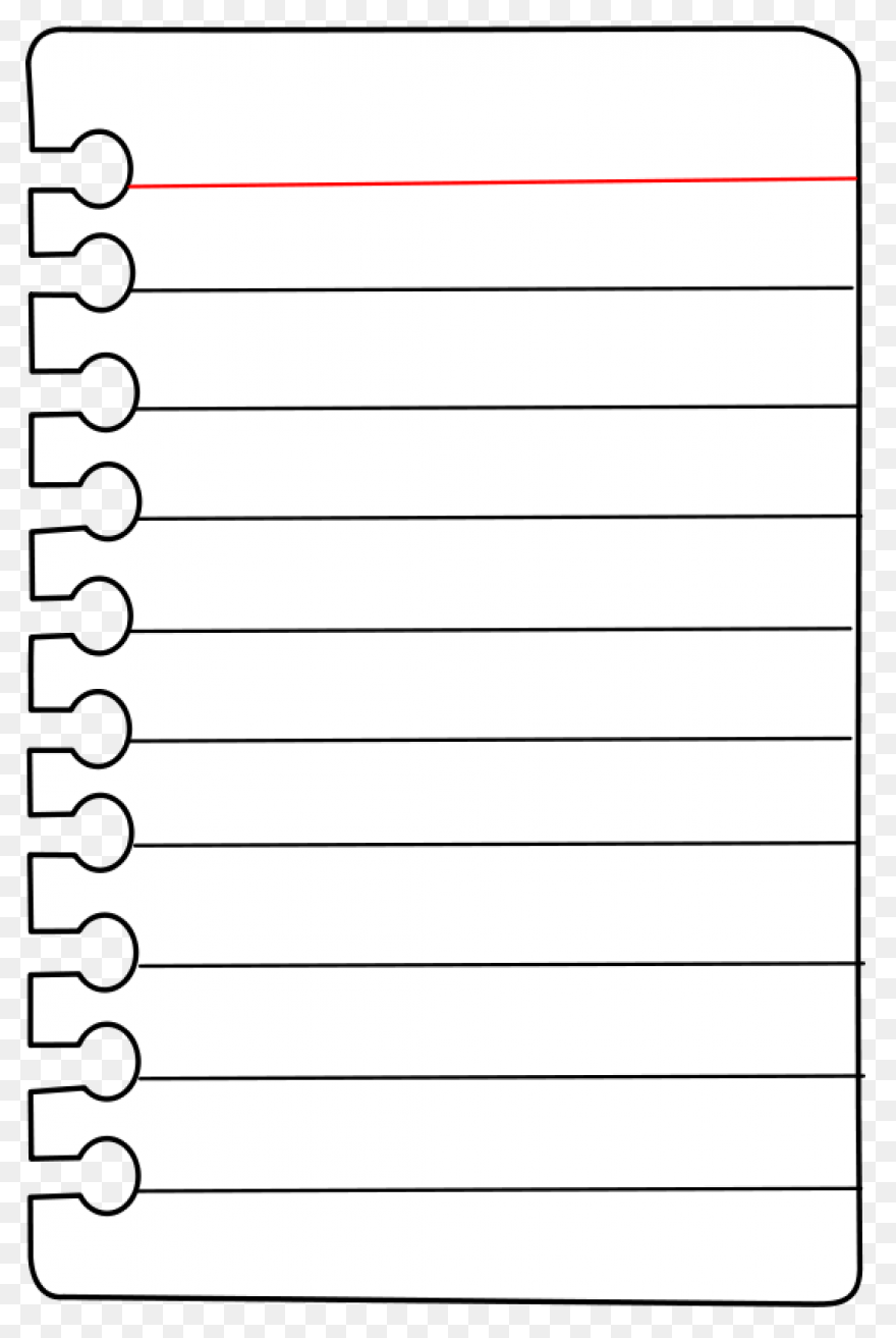 Note Clipart Paper Black And - Note Paper