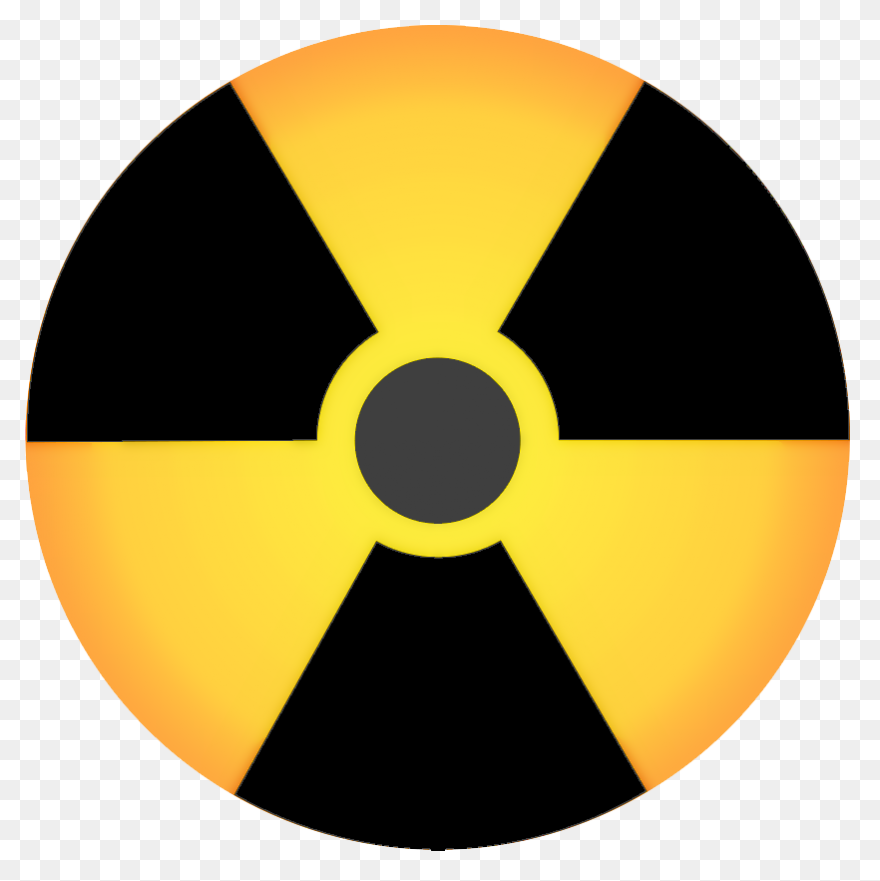 Radioactive Symbol Sticker - Nuclear Symbol