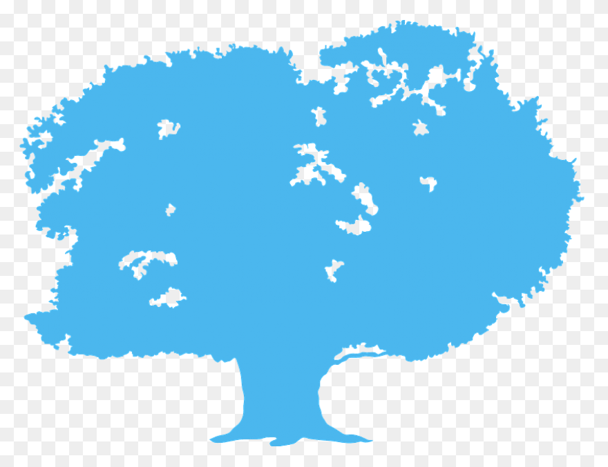 Oak Tree Silhouette Free Vector - Oak Tree Silhouette