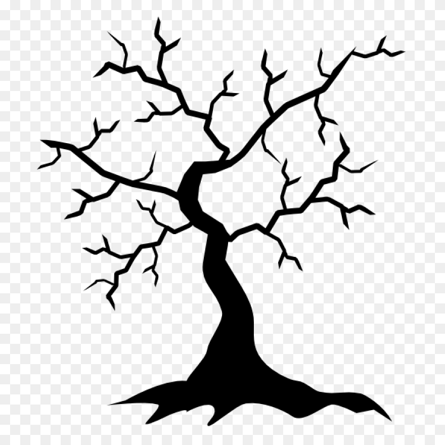 Oak Tree Silhouette - Free Vector S