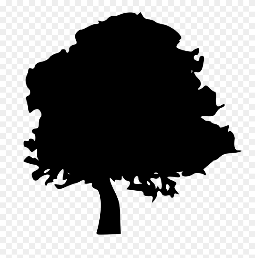 Oak Tree Silhouette - Free Vector S